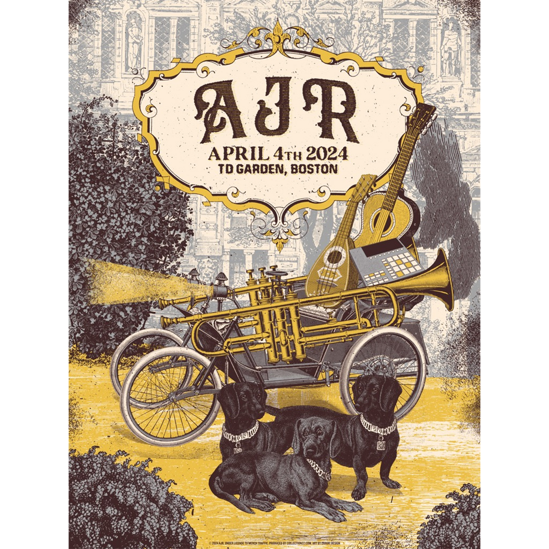 Boston April 4 2024 Tour Poster - Limited Edition
