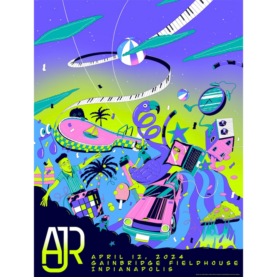 Indianapolis April 12 2024 Tour Poster - Limited Edition