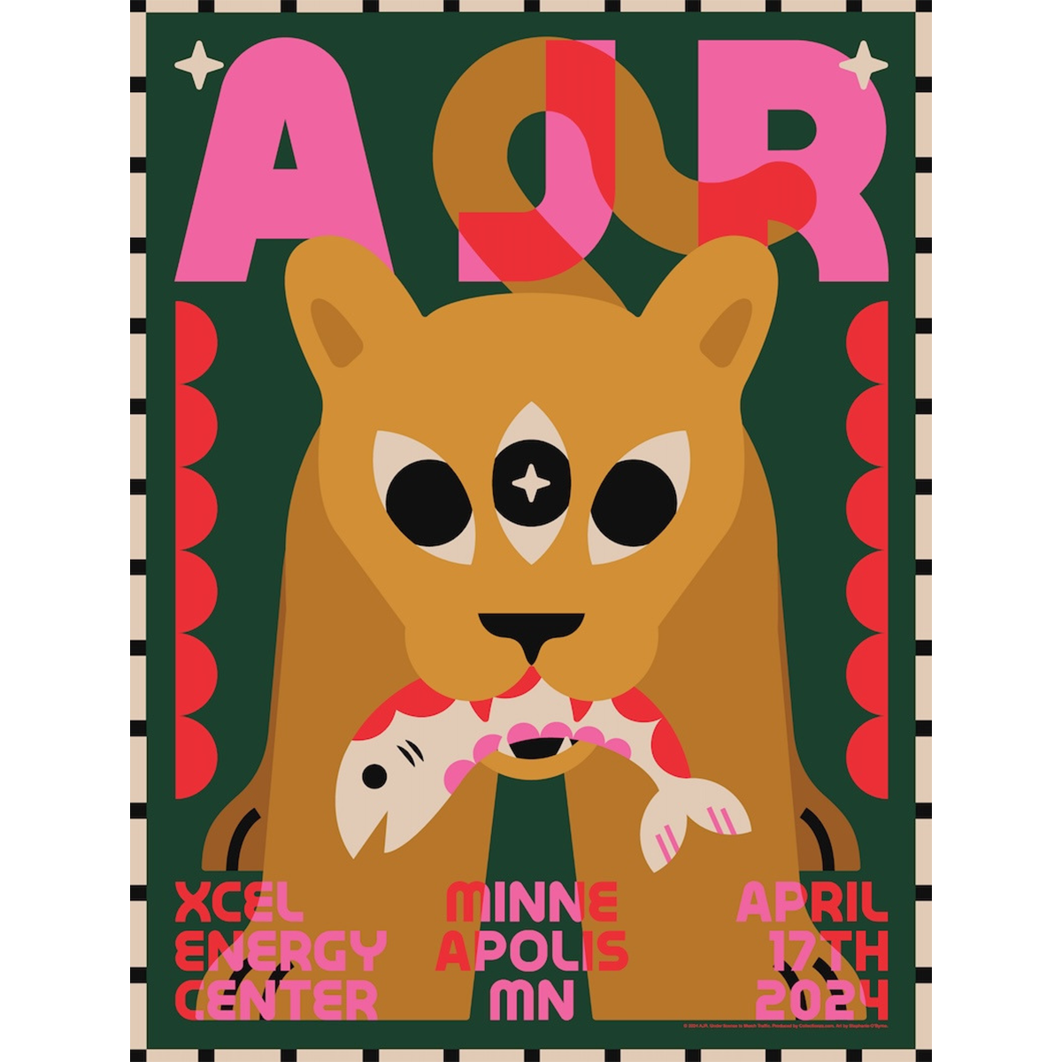 Minneapolis April 17 2024 Tour Poster Limited Edition AJR Store