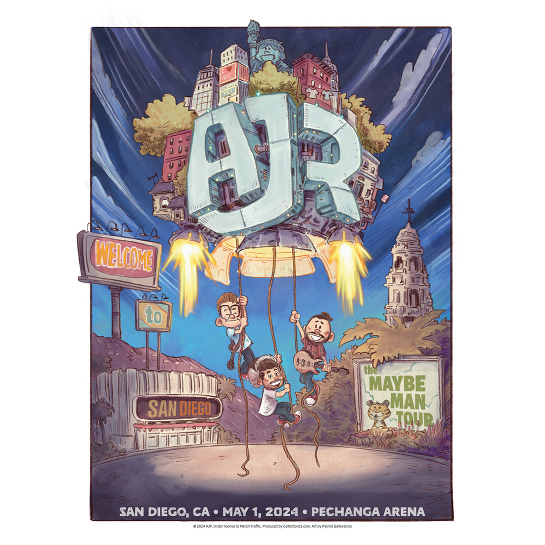 San Diego May 1 2024 Tour Poster - Limited Edition