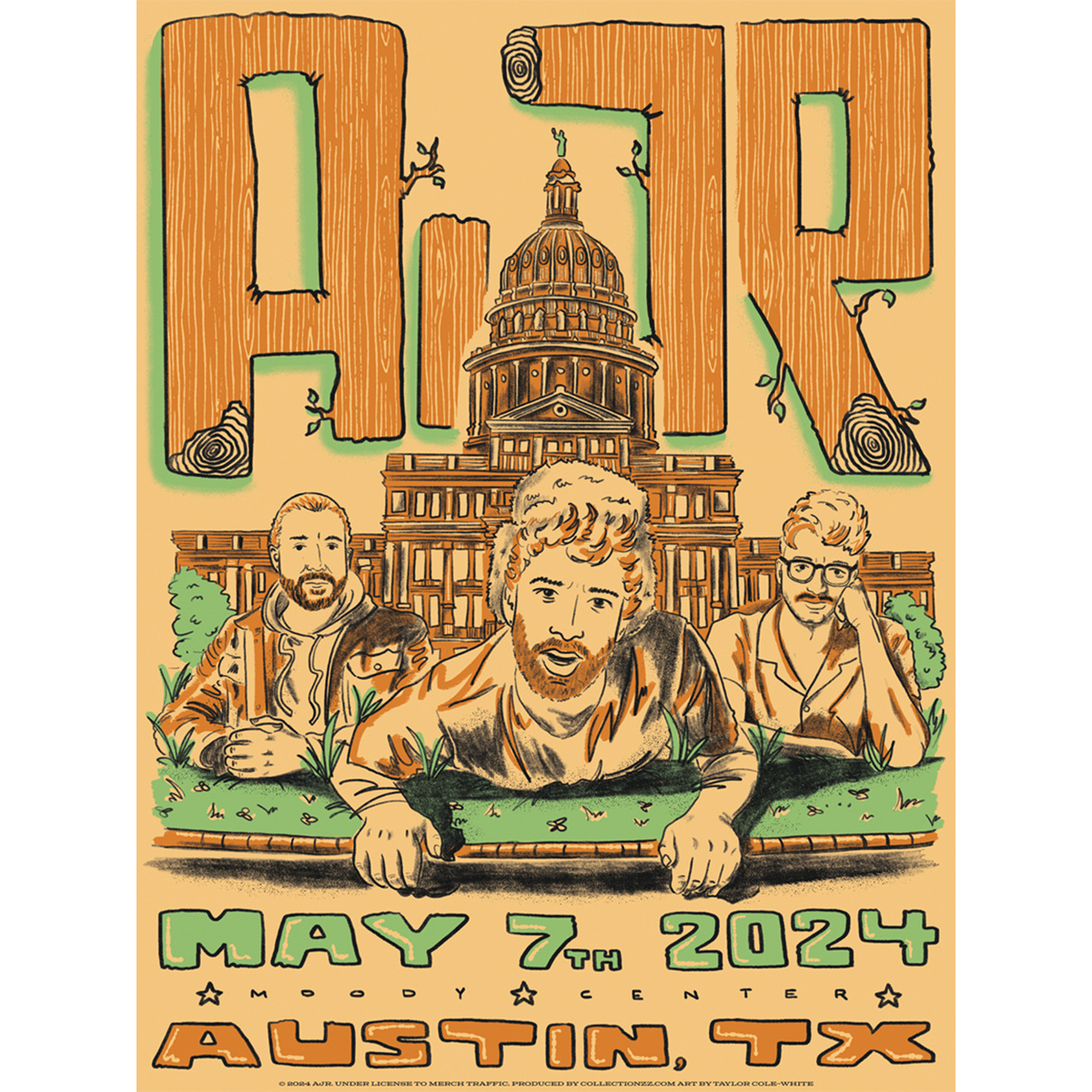 Austin May 7 2024 Tour Poster - Limited Edition – AJR Store