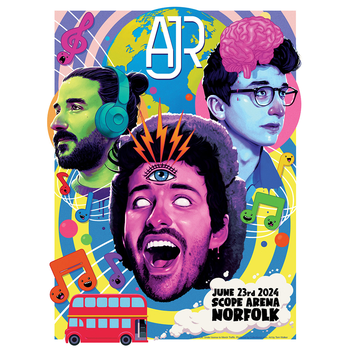 Norfolk June 23 2024 Tour Poster - Limited Edition – AJR Store