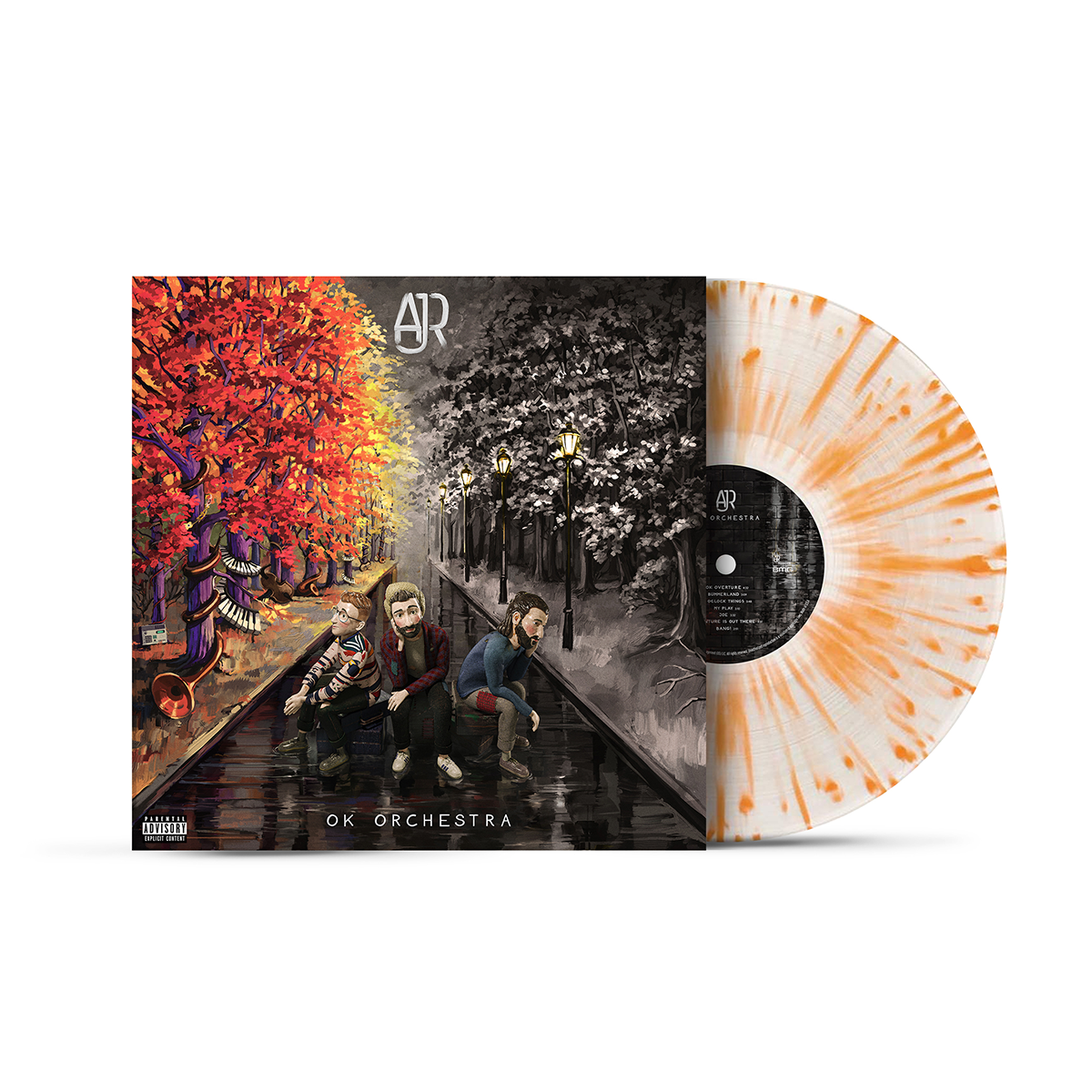 OK ORCHESTRA Vinyl - Ultraclear Orange Splatter – AJR Store