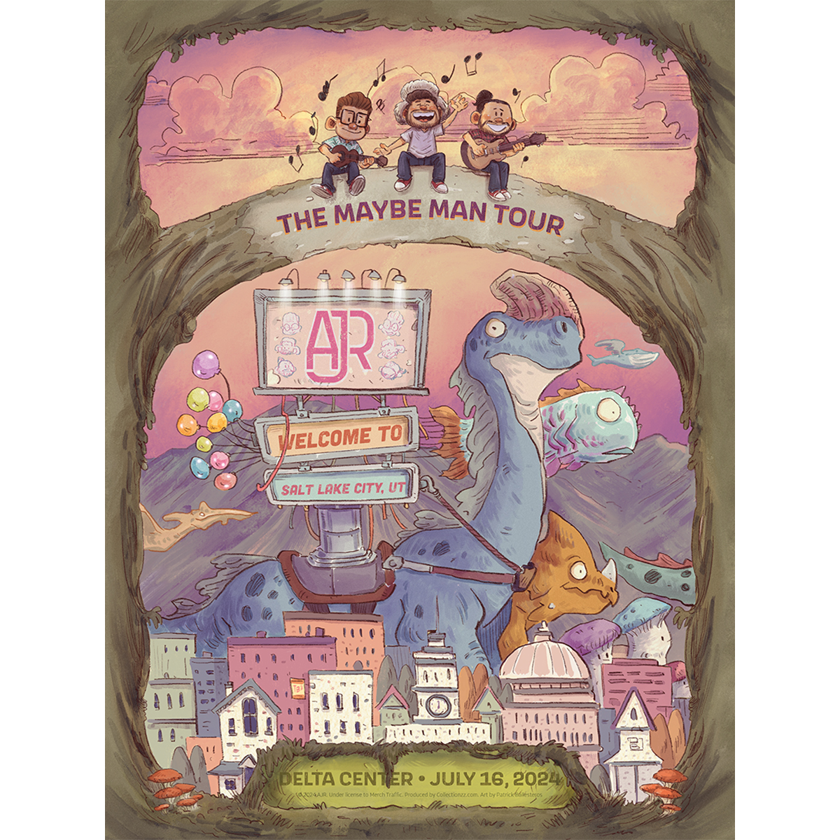 Salt Lake City July 16 2024 Tour Poster - Limited Edition – AJR Store