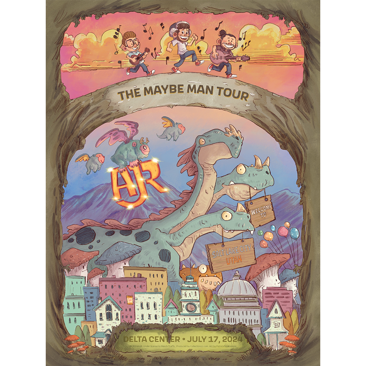 Salt Lake City July 17 2024 Tour Poster - Limited Edition – AJR Store