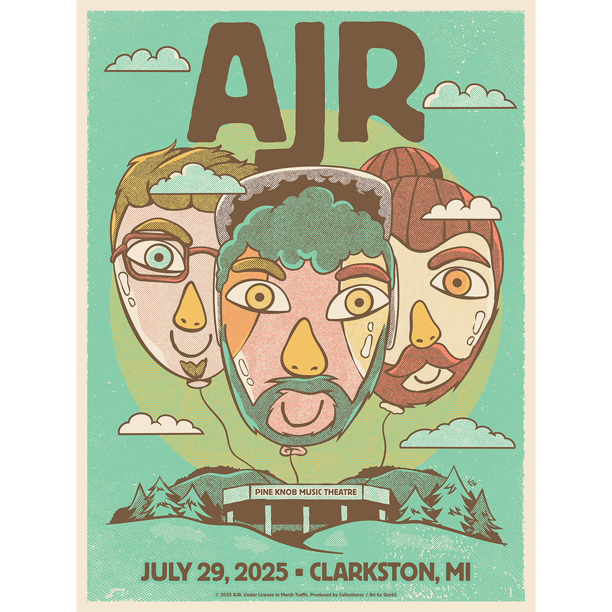 Clarkston July 29 2025 Tour Poster - Limited Edition – AJR Store