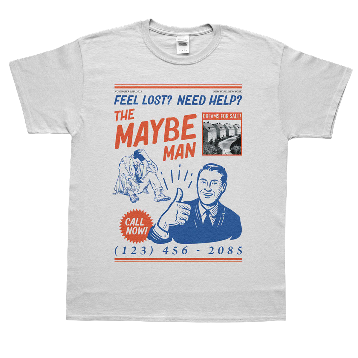 The Maybe Man Retro Ad Tee – AJR Store