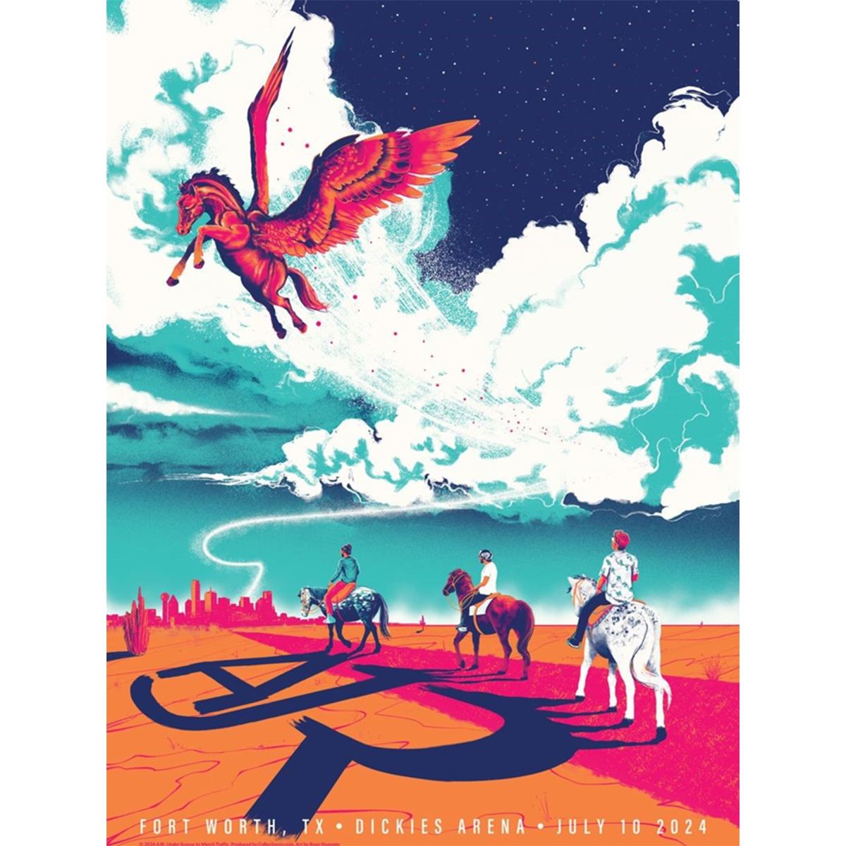 Dallas July 10 2024 Tour Poster Limited Edition AJR Store dallas-july-10-2024-tour-poster-limited-edition-ajr-store