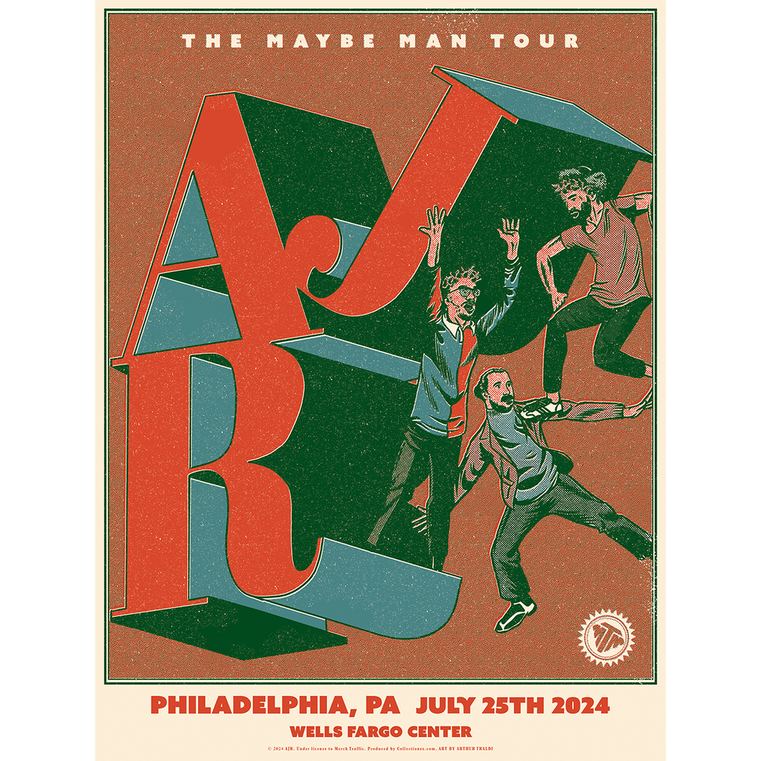 Philadelphia July 25 2024 Tour Poster - Limited Edition