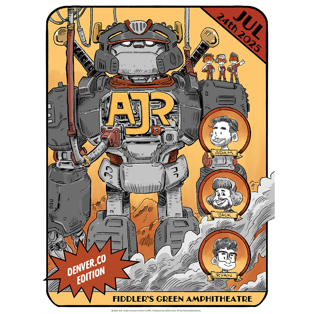 Denver July 24 2025 Tour Poster - Limited Edition
