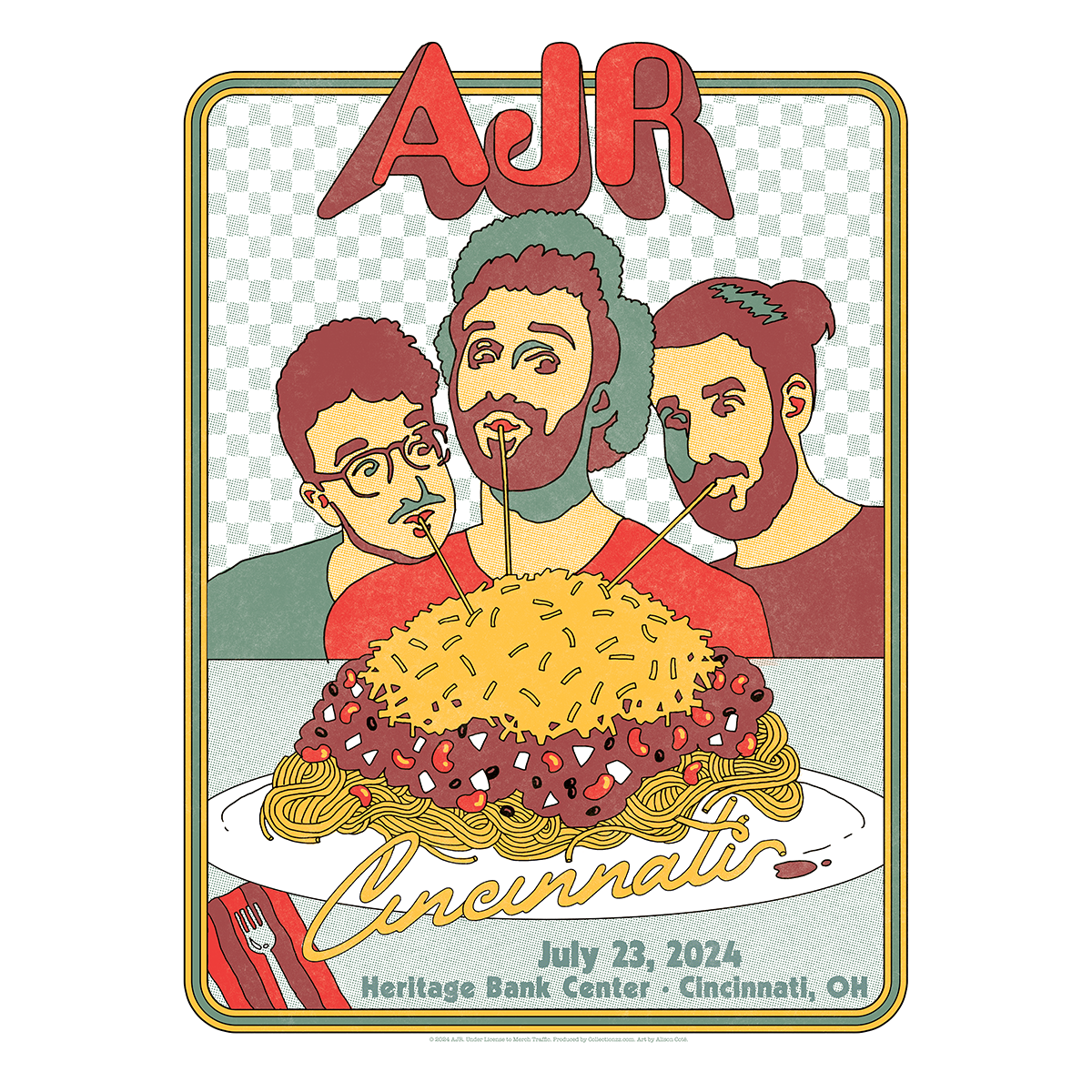 Cincinnati July 23 2024 Tour Poster - Limited Edition – AJR Store